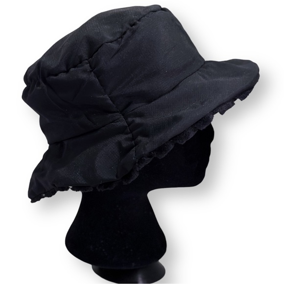 Handmade Black Velvet Reversible Bucket Hat - Picture 5 of 10